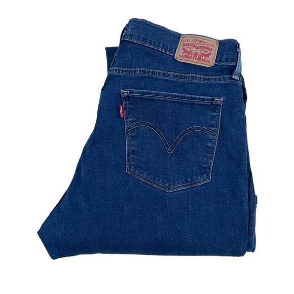 Levi's Curvy Bootcut Jeans Women's Size 32 Measuring 32x30 Western Style Comfort - Picture 1 of 8